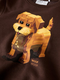 NAME IT Sweatshirt Sigurt Seal Brown